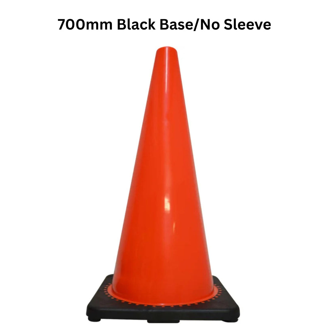 Orange Traffic Cone with Black Base