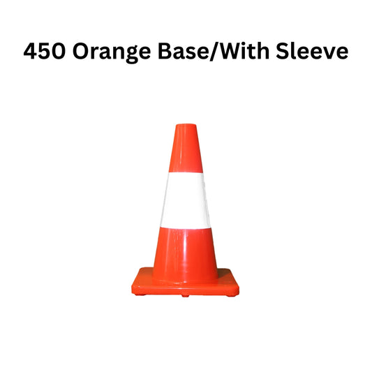 Orange Traffic Cone with Orange Base