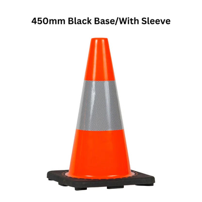 Orange Traffic Cone with Black Base