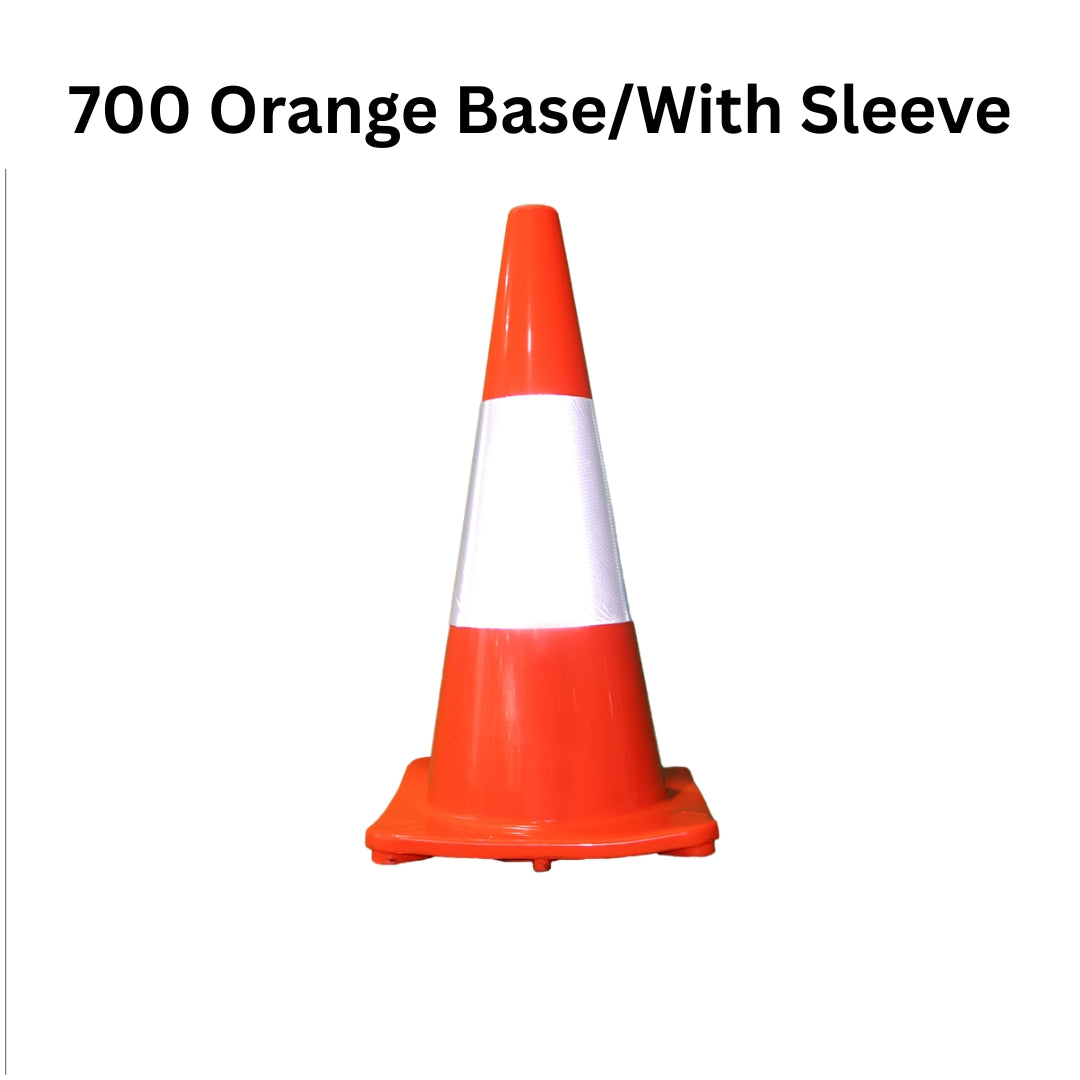 Orange Traffic Cone Sleeve with Orange Base
