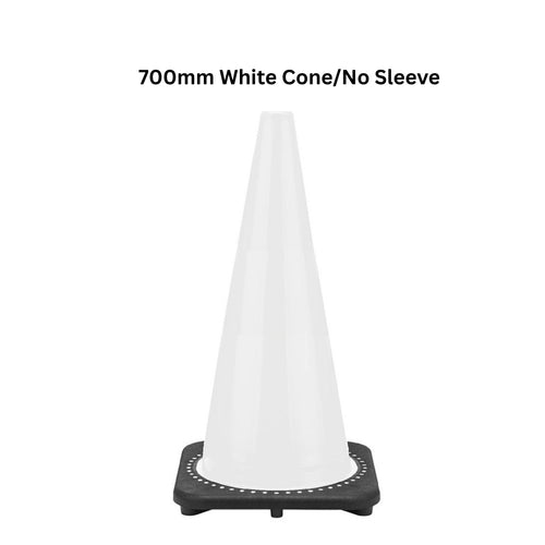 Plain Coloured Traffic Cones - white