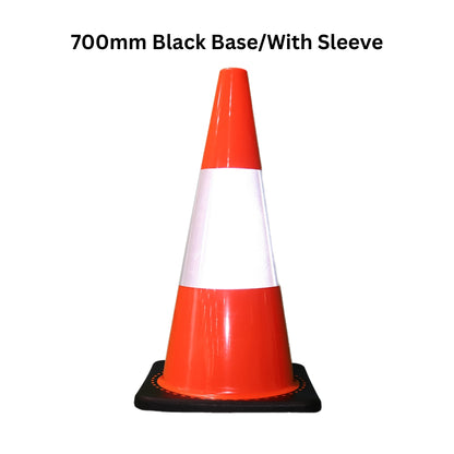 Orange Traffic Cone with Black Base